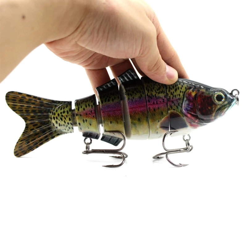Big Size Fish Bait 6 Section Jointed Lure Sinking Wobbler Vibration Artificial Pesca Swimbait Fishing Tackle 20cm 115g | Спорт и