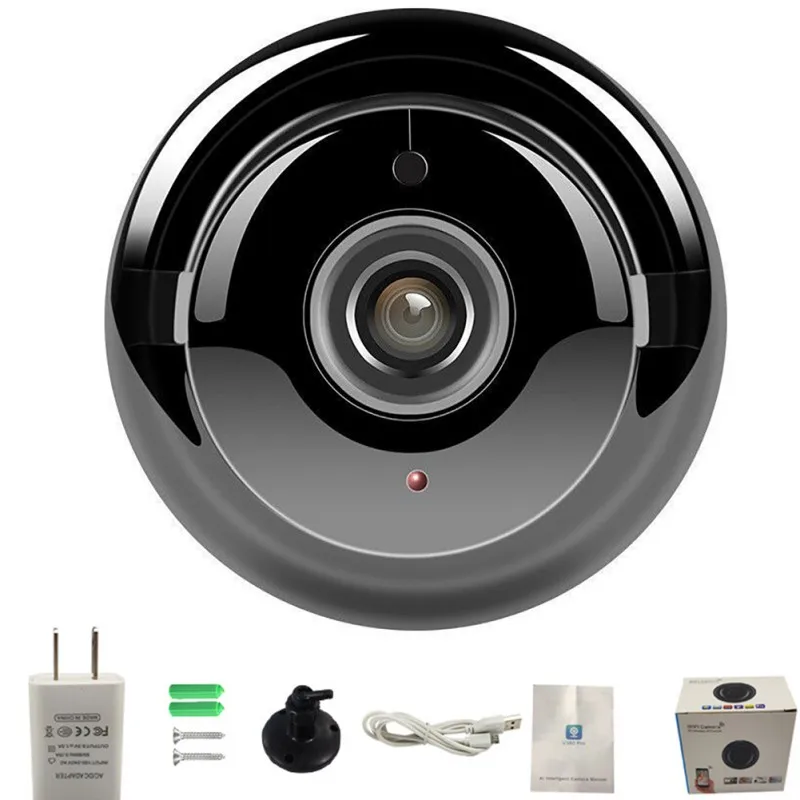 EU/US/UK/AU Plug Mini Wifi Camera 1080P HD IP 360 Degree Smart Home IR Night Vision 2-Way Audio Indoor WIFI Stand | Электроника