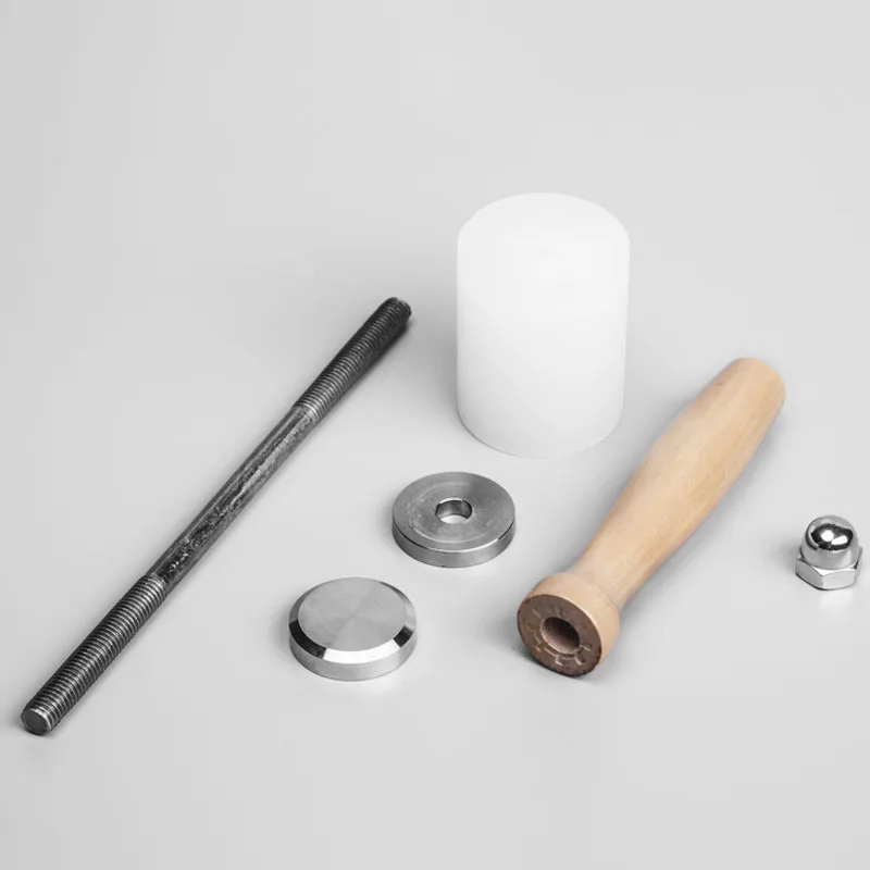 Кожаная деревянная ручка молотка нейлон DIY резьба инструмент пробойник для кожи