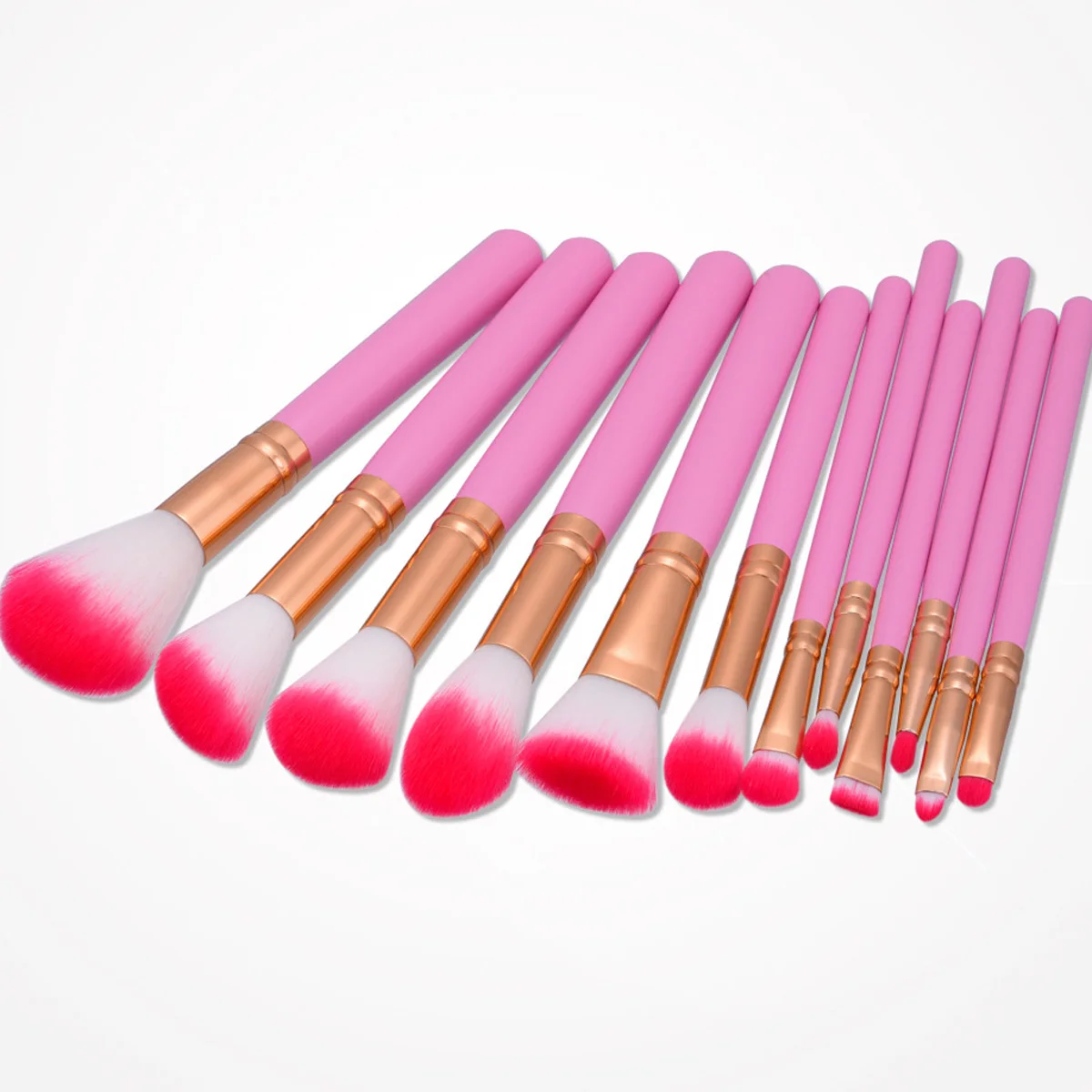 Набор кистей для макияжа набор из 12 основы пудры бровей косметический инструмент