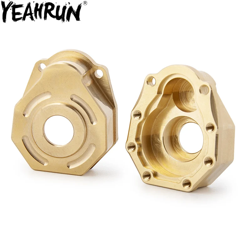 

YEAHRUN TRX4 Heavy Duty Brass Steering Knuckle Portal Cover Counterweight 40g for 1/10 RC Crawler TRX-4 Parts