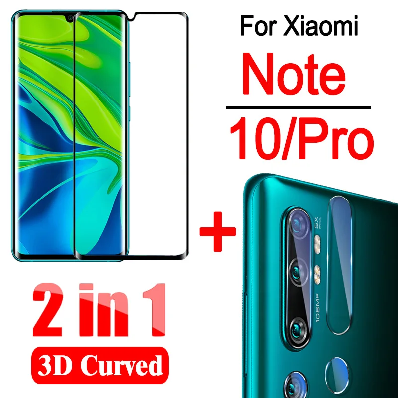 

2в1 Защитное стекло для Xiaomi note 10 pro xiomi ksiomi xiaomei note 10 note10 pro Защитная камера с объективом для камеры