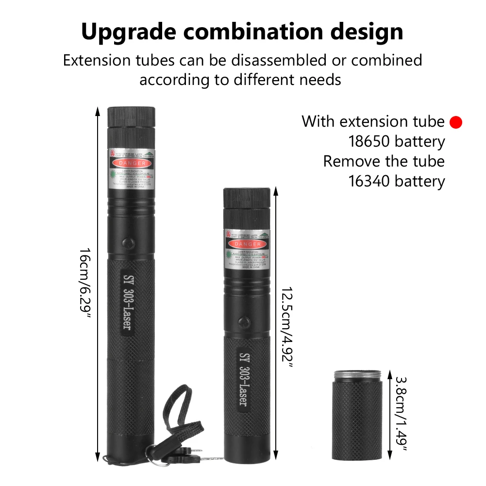 Зеленая и красная лазерная указка ручка с регулируемым фокусом светильник