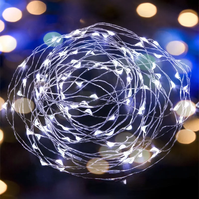 

LED Christmas Lights Buttons Lights Flowers Gift Boxes Stars String Lights Battery Color Christmas Decorations New Year 2022