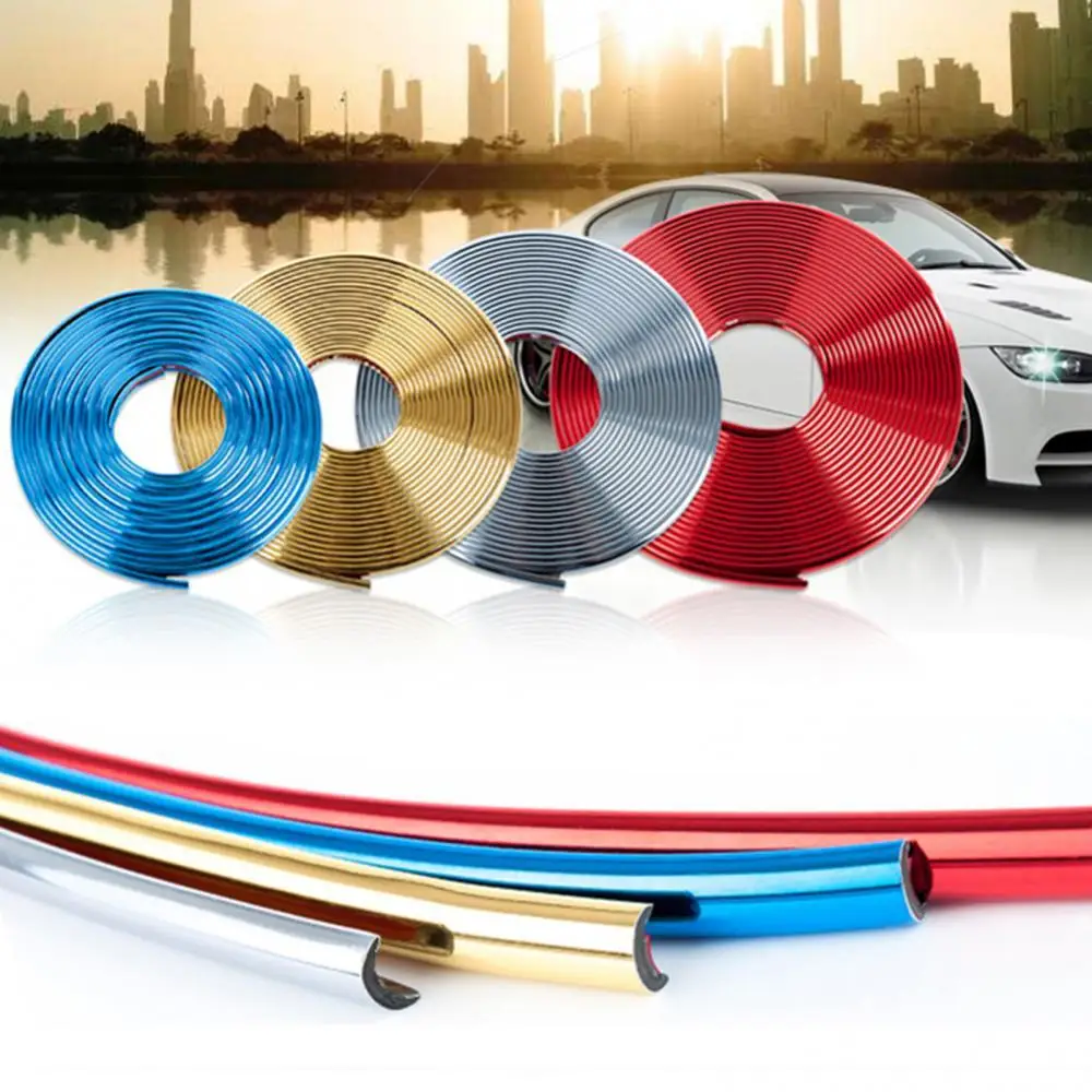 

Car Dashboard Door Edge Insert Trim Styling Interior Decorative Moulding Universal Auto Accessories Insert Strip With Scraper