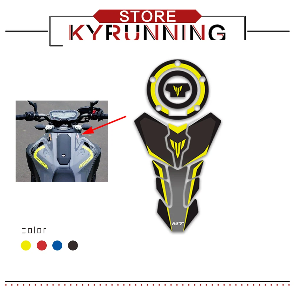 Новый мотоцикл 3D газовый топливный бак для YAMAHA MT09 MT07 Защитная Наклейка гоночная