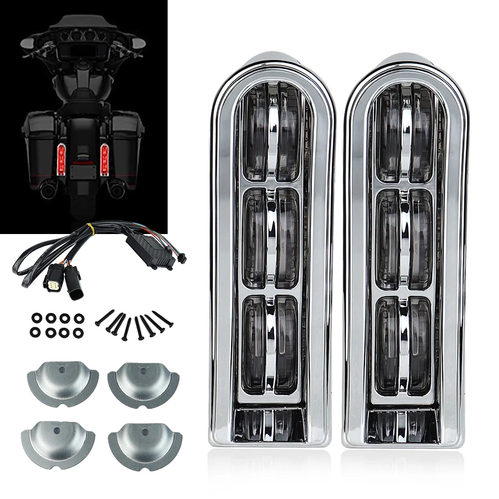 

Задний фонарь для мотоцикла, со светодиодный Ной вставкой, тормозной фонарь для путешествий, дорожное скольжение, ультра 2014-2020