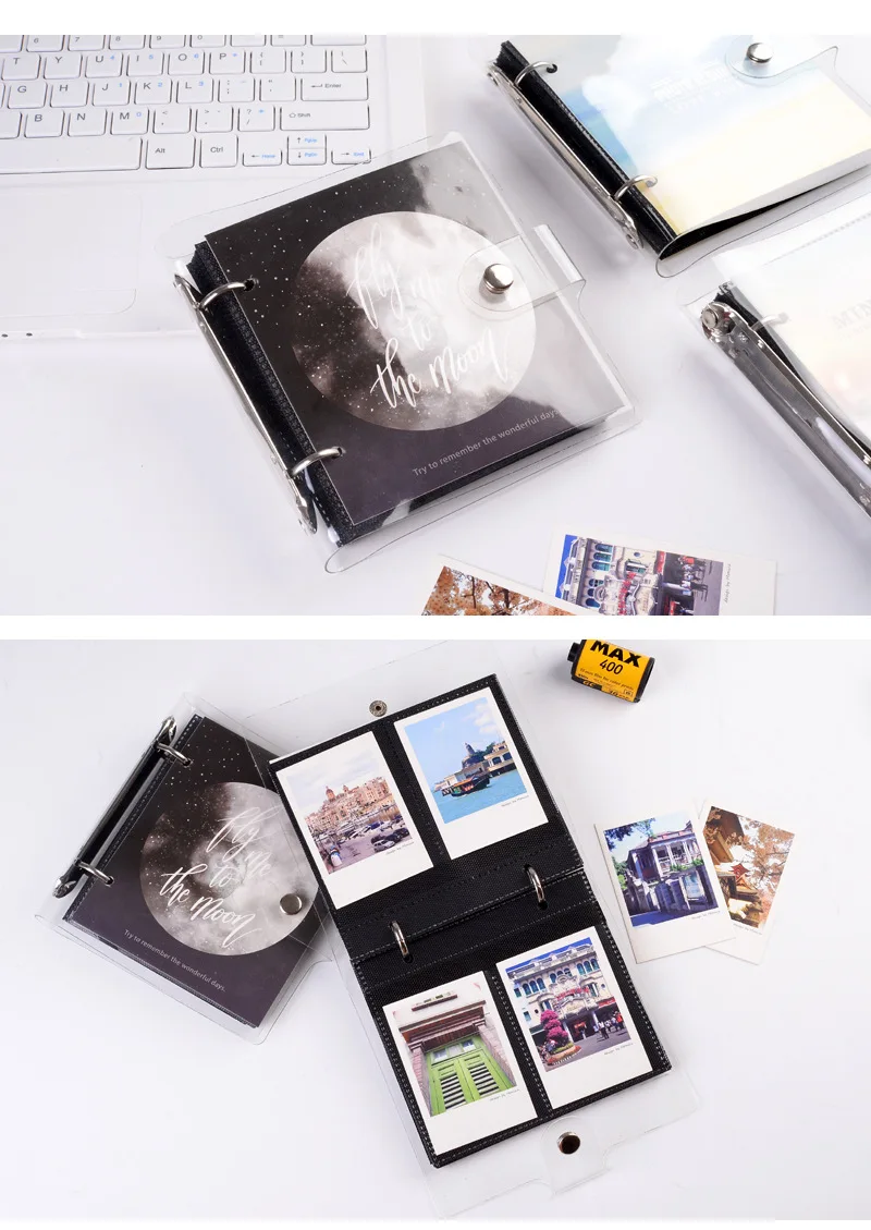 100 карманов 3 дюйма мини-пленка фото бумага альбом памятная книга для Fujifilm Instax Mini 8 9 Polaroid фильм имя держатель для карт