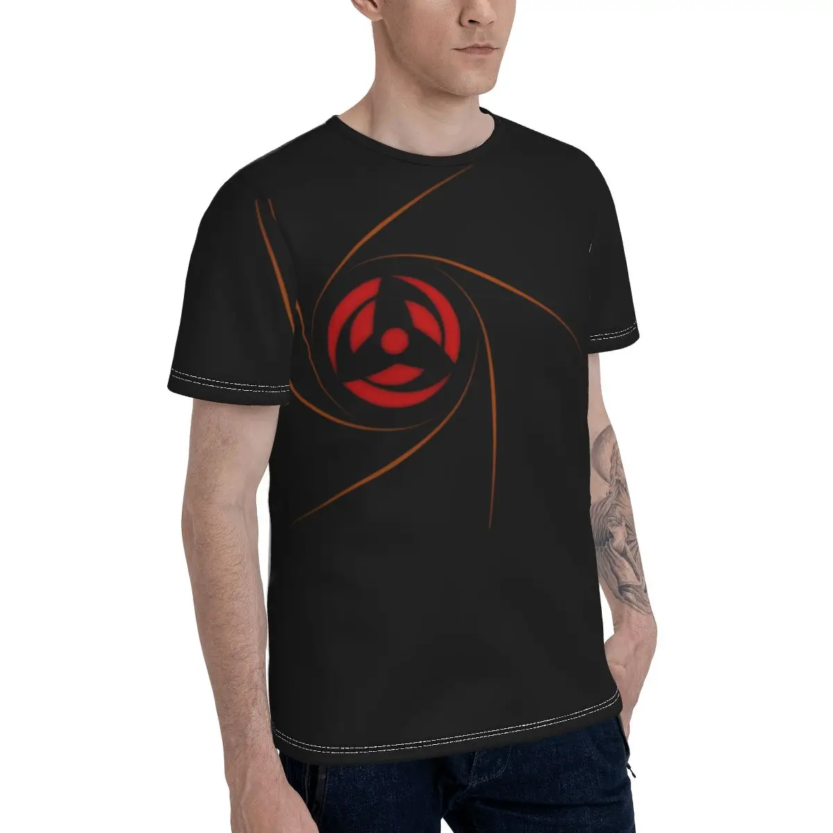 Промо бейсбольная футболка с надписью Narutos sharghan B24 новинка Мужская принтом