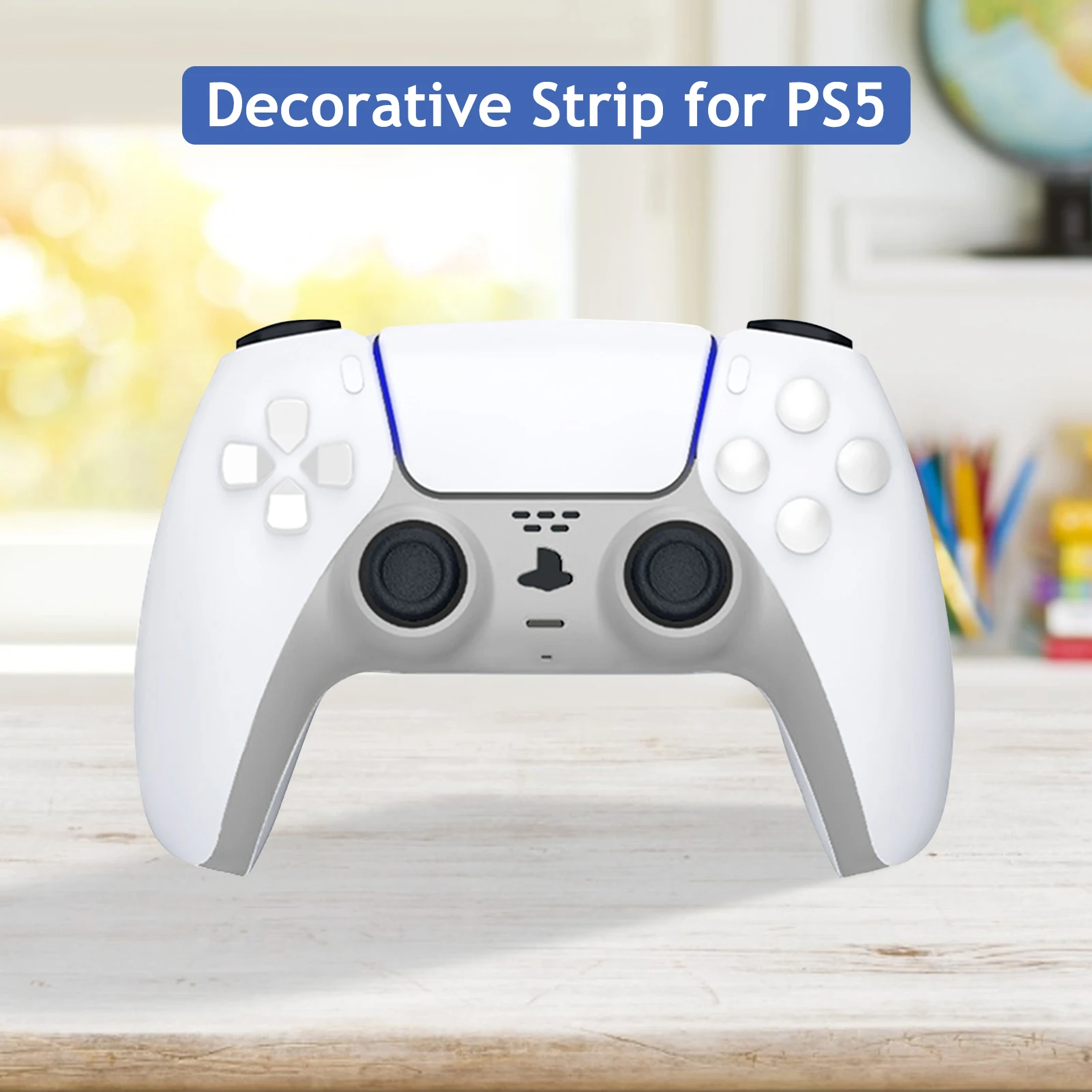 

For PS5 Controller Decorative Strip DIY Handle Joystick Decoration Strip For Ps5 Gamepad Controle Decorative Shell Cover