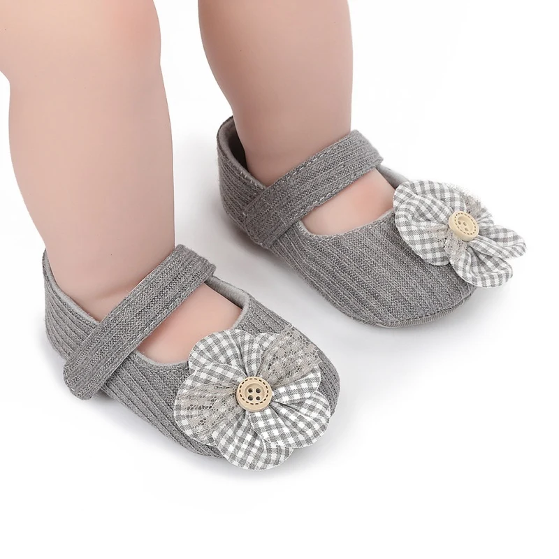 

Baby First Walkers Clothing Kids Infant Newborn Baby Boy Girl Unisex Soft Sole Crib Shoes Flower Cotton Prewalker Shoes