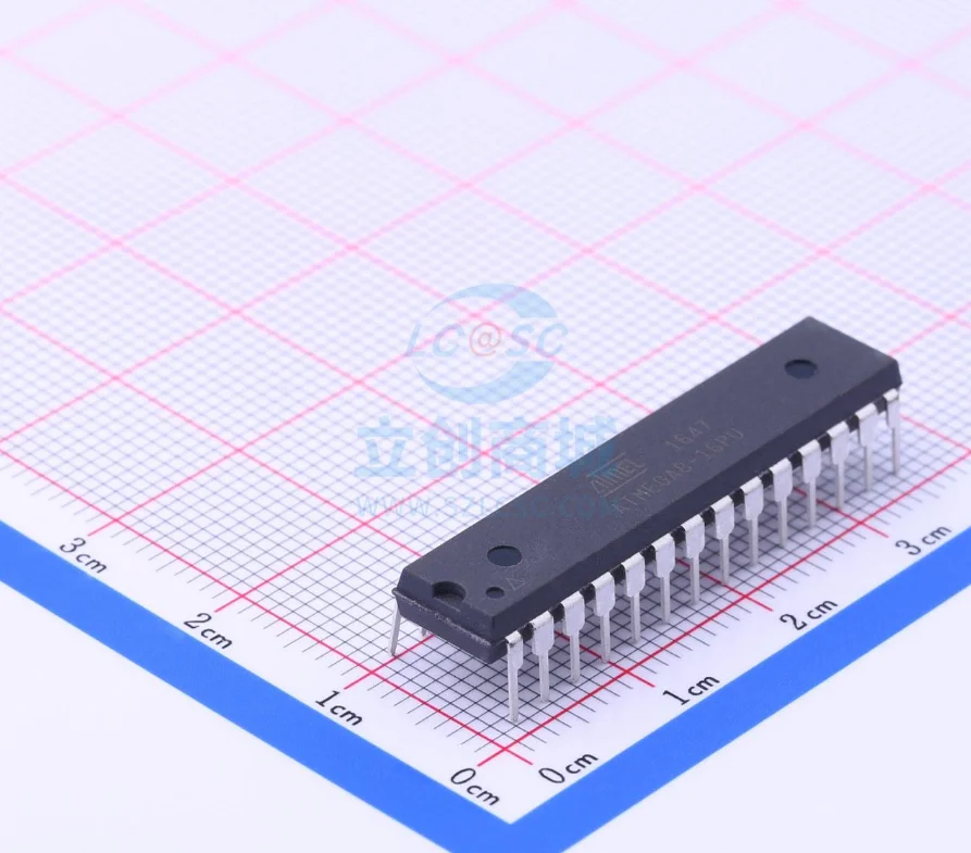 

Original genuine straight plug ATMEGA8-16PU DIP-28 16MHz 8KB 8-bit microcontroller-MCU