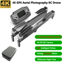 professional 4k gps smart follow rc drone 3 axis self stabilizing gimbal 30mins duration 5g wifi fpv lcd screen quadcopter toys