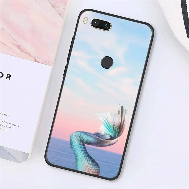 

Mermaid Tail Scale Phone Case For Xiaomi Redmi note 7 8 9 t max3 s 10 pro lite cover funda coque shell