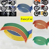 18 inch waterproof bike decals rim tape reflective modified wheel stickers motorcycle wheel sticker