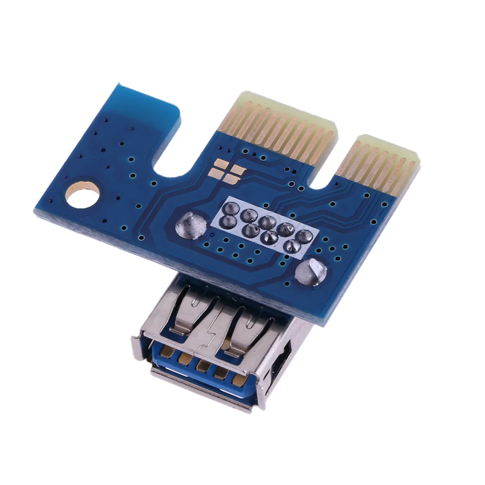 USB 3.0 PCI-E X1 адаптер PCIe 1X на 3 0 мама для PCI Express Riser Mining BTC Майнер материнская плата