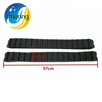 97cm length rubber tracks caterpillar crawler for model tank chassis diy parts
