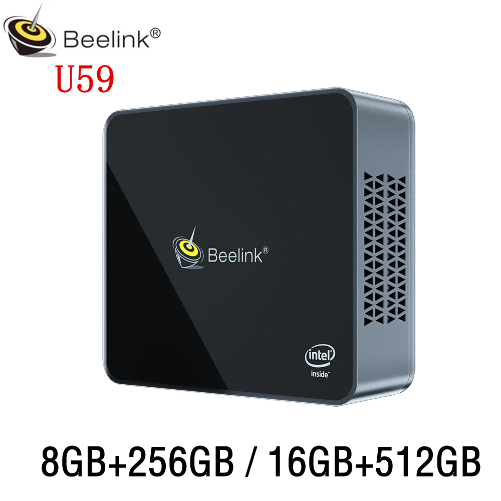 

Beelink U59 Mini PC Jasper Lake N5095 8GB/16GB DDR4 256GB/512GB SSD Windows 10 Pro 4K HD 2.0 WIN10 Computer U55 Upgraded TV Box