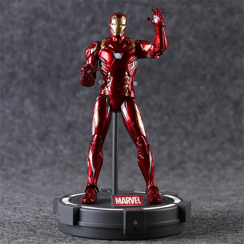 Marvel Мстители Фигурка Игрушка Железный человек паук Капитан Америка Тор военная машина сокол модель игрушки - Цвет: Iron Man Base