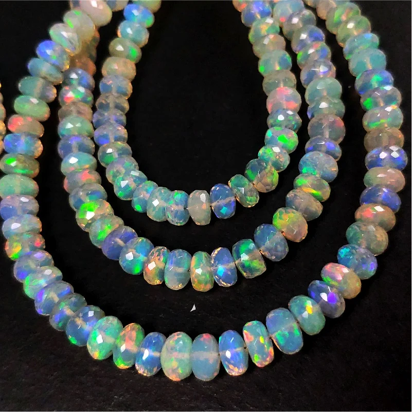 

Icnway 16cm Natural Opal Faceted Abacus 6-8.5mm Beads Diy Jewelry Accessories Necklace Bracelet Earrings Loose Beads