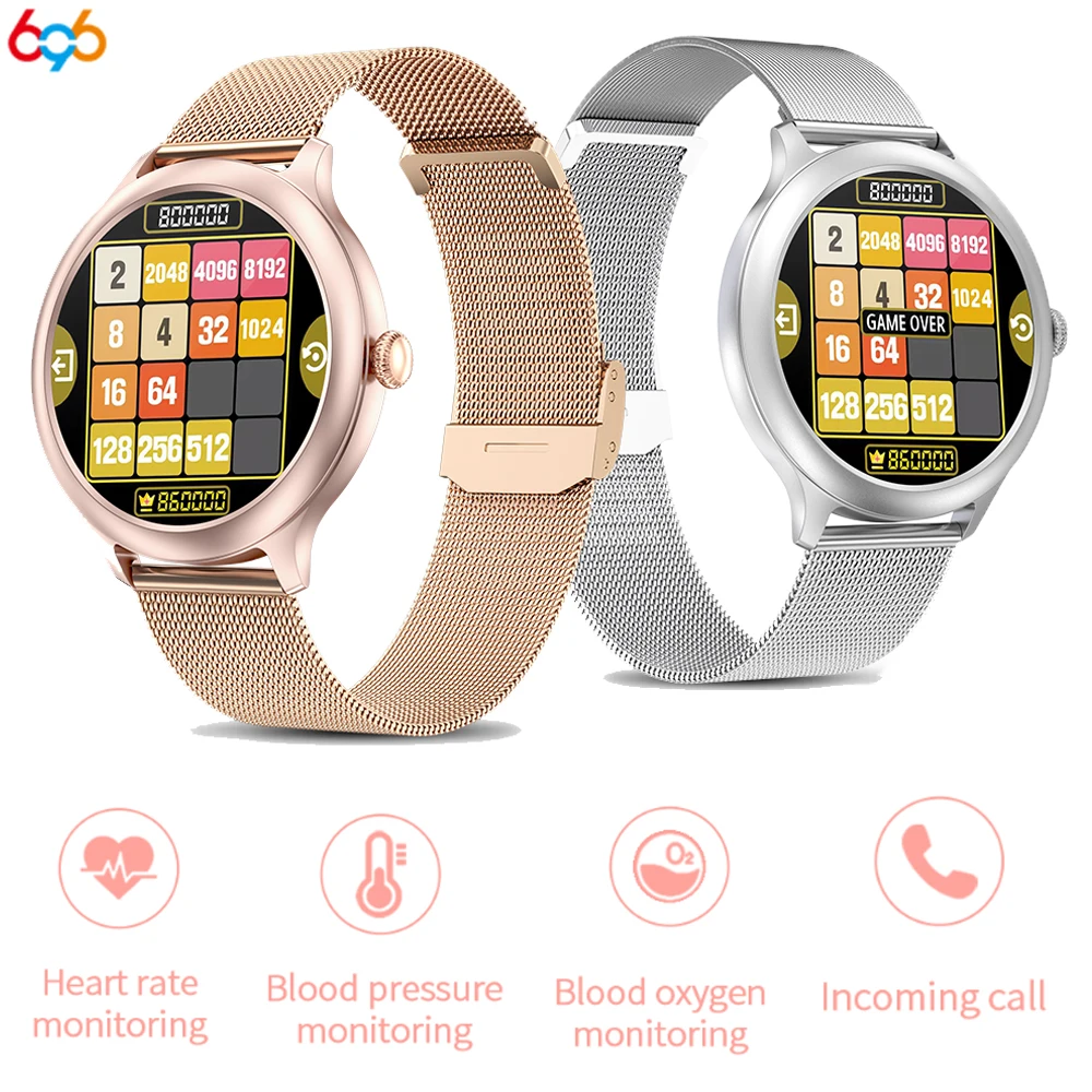 

Smart Watch Women Heartrate Blood Pressure Oxygen Test IP68 Waterproof Menstrual Assistant Smartwatch For Android IOS PK KW20