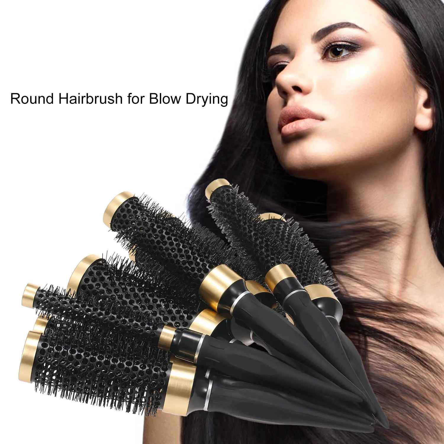 Круглая щетка для высушивания волос круглая объема инструменты укладки