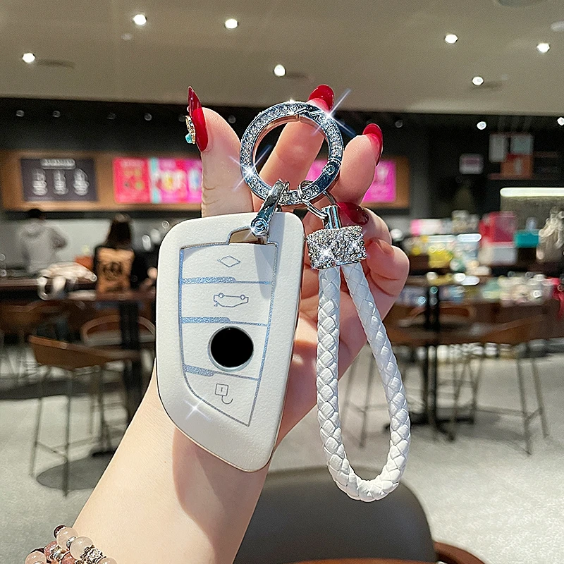 Car Key Case Holder Chain For BMW X2 X3 X4 X5 X6 X1 F45 F46 F15 F86 E53 E83 E39 E90 F20 320I Interior Accessories |