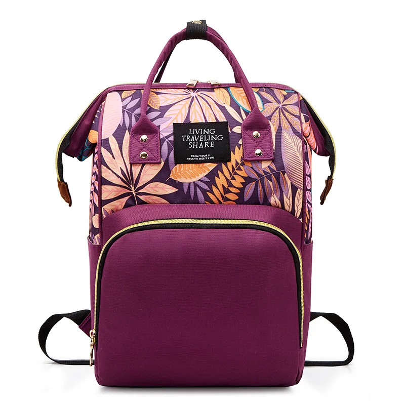 Bolsa de pa&ntilde;ales multifuncional para mam&aacute;s, mochila de viaje de gran capacidad, bolso de lactancia-5