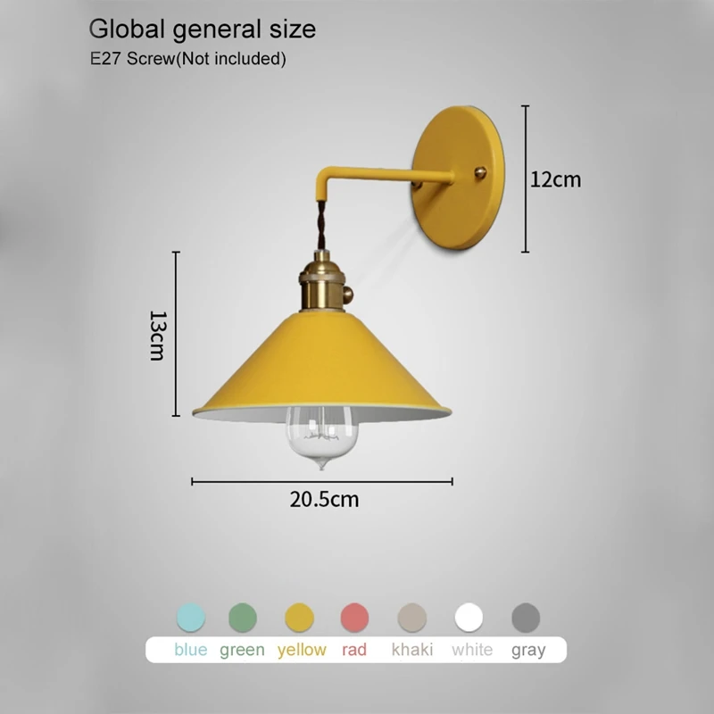 Современный прикроватный настенный светильник для спальни чтения E27 лампа