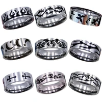 personalised ring for women 2021 trend fashion charm jewelry ring men stainless steel black rings for women dragon unisex gifts