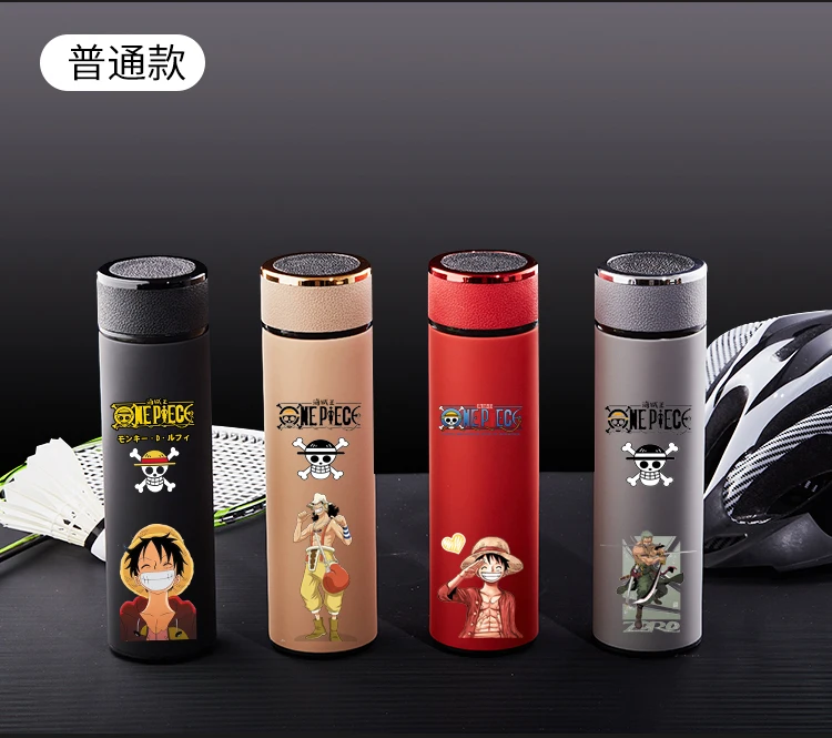 One Piece - Luffy Themed Water Bottle With Detachable Cup (10+ Designs)