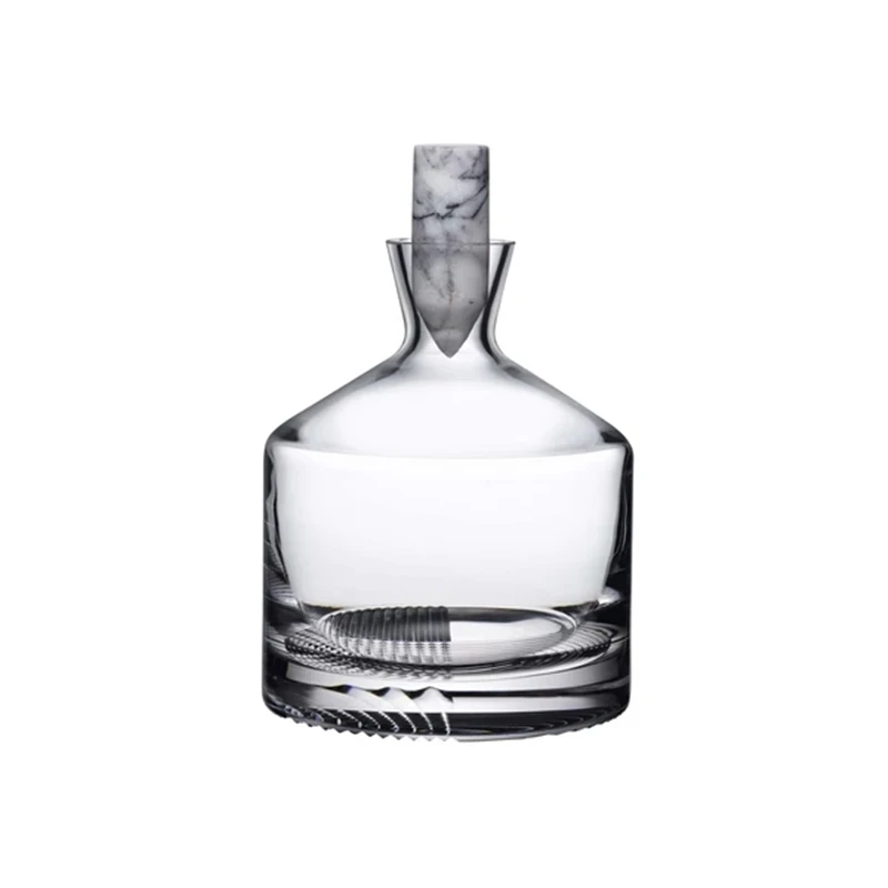 

crystal glass Lead-free Whiskey Decanter for Liquor Scotch Bourbon or Wine 200903-26