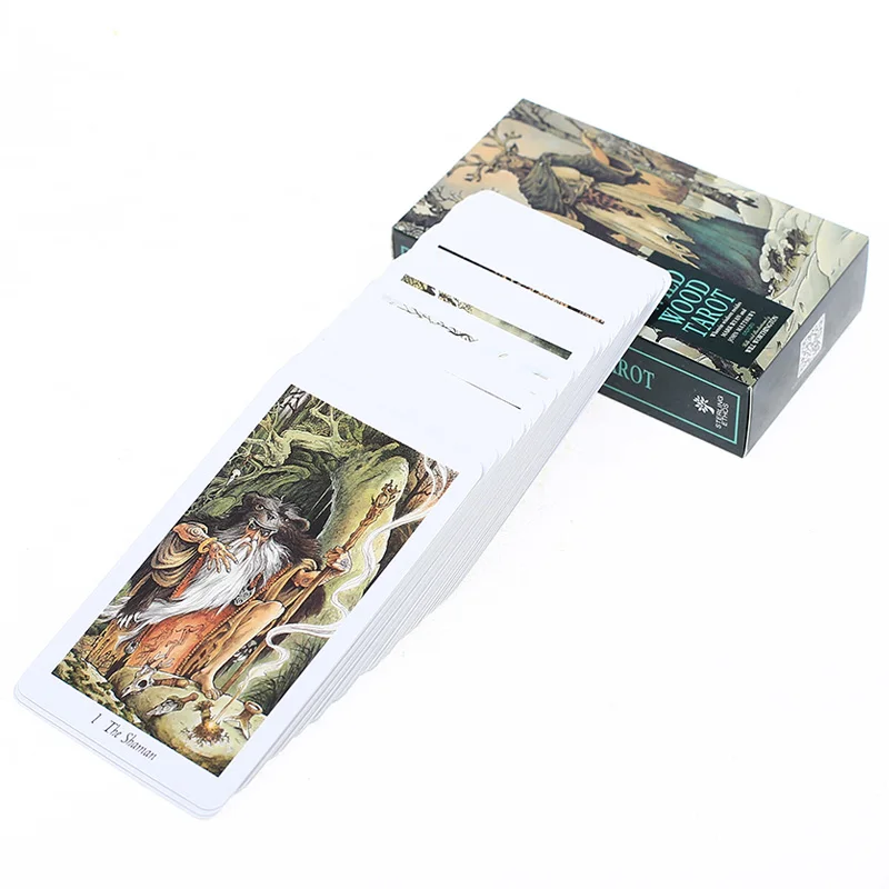 

78 Pcs Tarot The Wild Wood Tarot Card Oracle Board Deck Games Palying Cards for Home Party Game Tarot Card