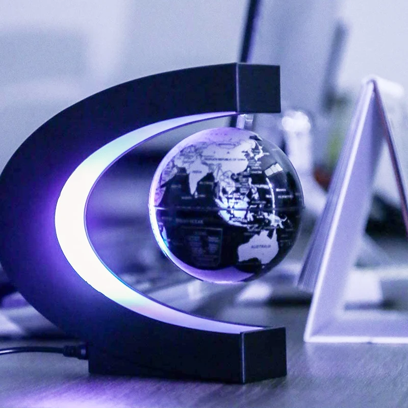 

2021 Floating Magnetic Levitation Globe Light World Map Ball Lamp Lighting Office Home Decoration Terrestrial Globe novelty lamp