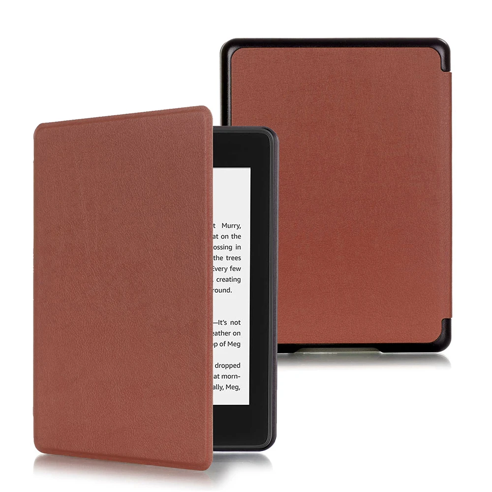 Brown Защитный чехол для Amazon, полностью, Kindle, ультра тонкий, умный чехол, кожаный чехол 10th Gen, выпущен - Цвет: Brown