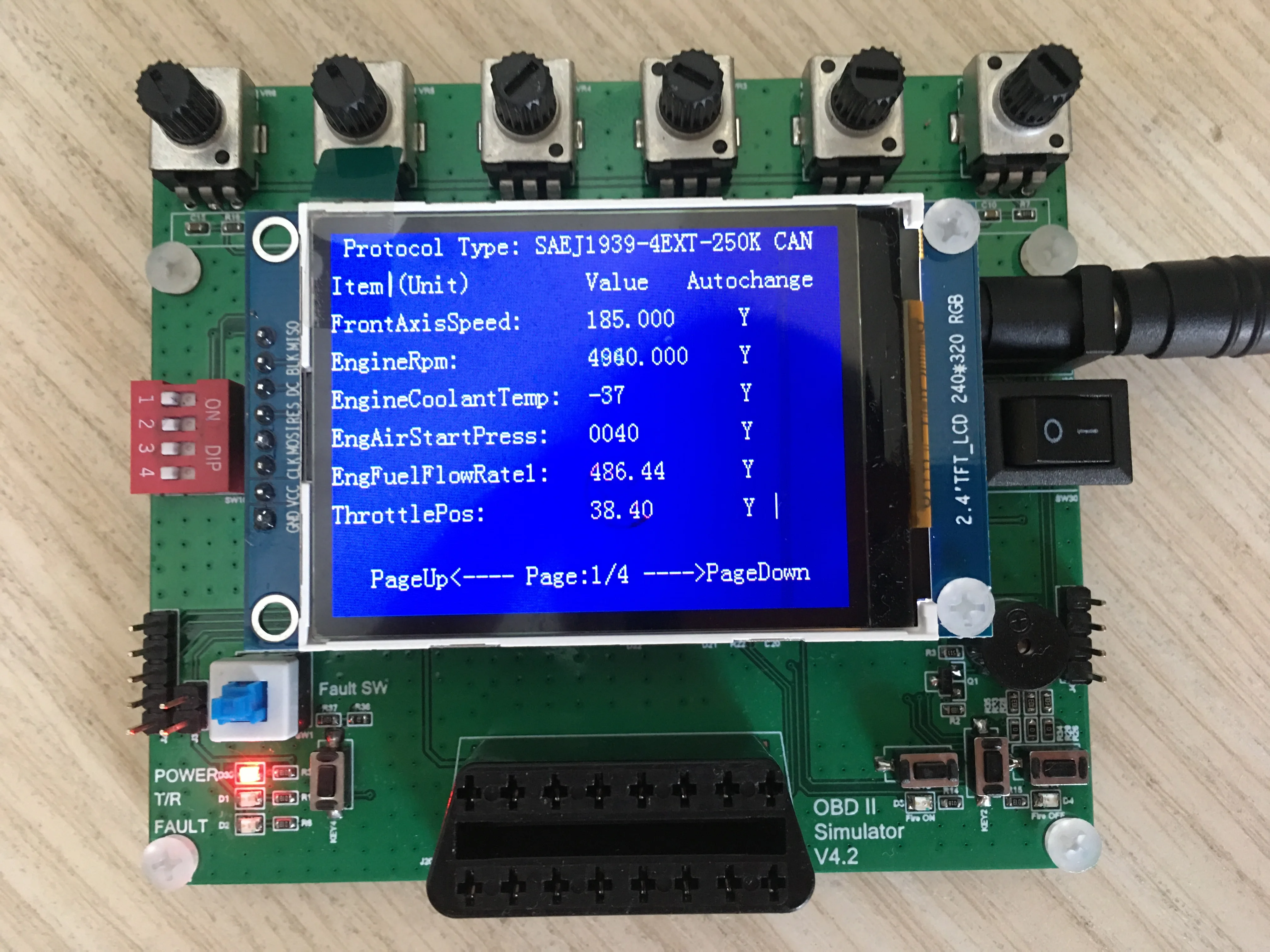 

J1939 Protocol Simulator/car OBD Simulator/ECU Simulator