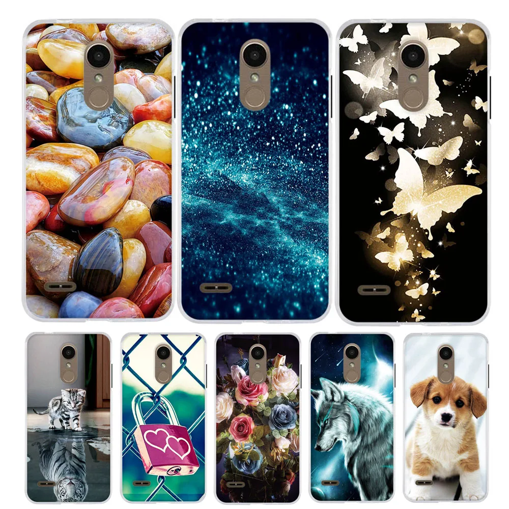 Мультяшный чехол для LG K8 2018 Женский из ТПУ K9 защитный силиконовый оболочка