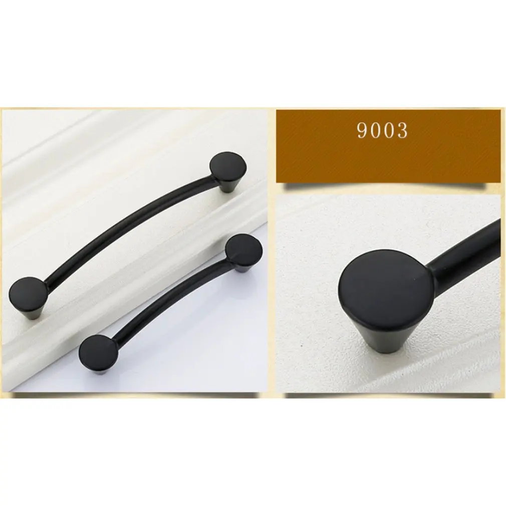 Черные дверные ручки шкаф выдвижной ящик кухонный для мебели Аппаратные