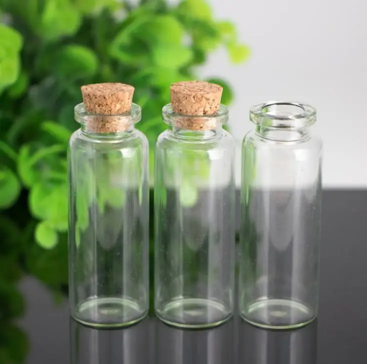 

20ML cork jar glass bottles DIY decoration mini favors message glass bottle vial cork small glass bottles jars SN1136