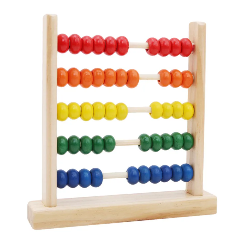 Мини Деревянные Abacus дети ранняя Математика обучающая игрушка цифры подсчет