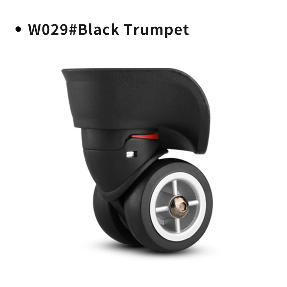 DiLong W029 2Pcs/Pair Rubber Swivel Wheels 360 Degree Rotation Suitcase Replacement Casters Multifunction Luggage Case Parts