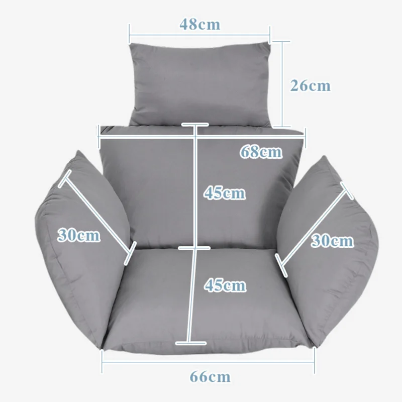 Egg Chair Swing Hammock Cushion Hanging Basket Cradle Rocking Garden Outdoor Indoor Home Decor(No Chair) | Дом и сад