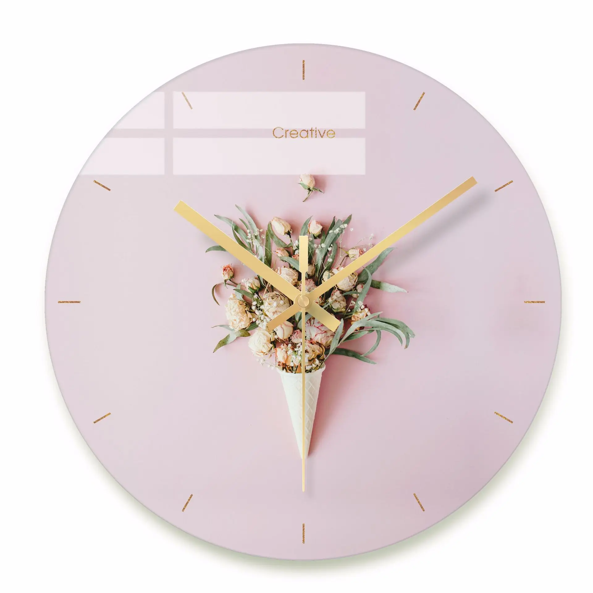 Wall Clock Nordic Household Mute Living Room Bedroom Minimalist Modern Decorative Wall Watch 14 Inch Quartz Round Clocks