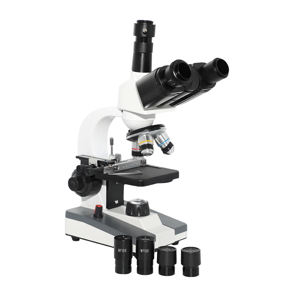 Trinocular 40X-640X Biological Microscopes Student Teaching Lab Microscope | Инструменты