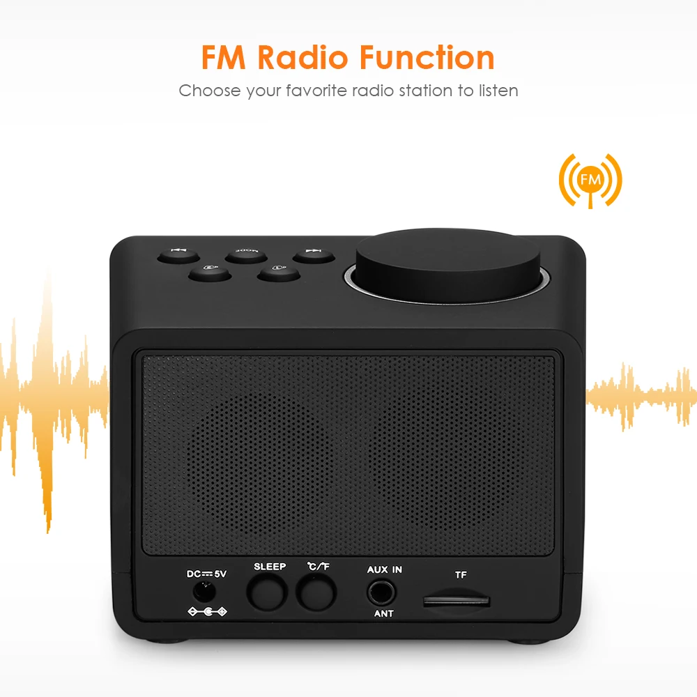 Inlife K11 Цифровой Будильник FM 4,2 Bluetooth радио динамик большой ЕС штекер 2 usb порта светодиодный ночной стол часы домашний Будильник-часы