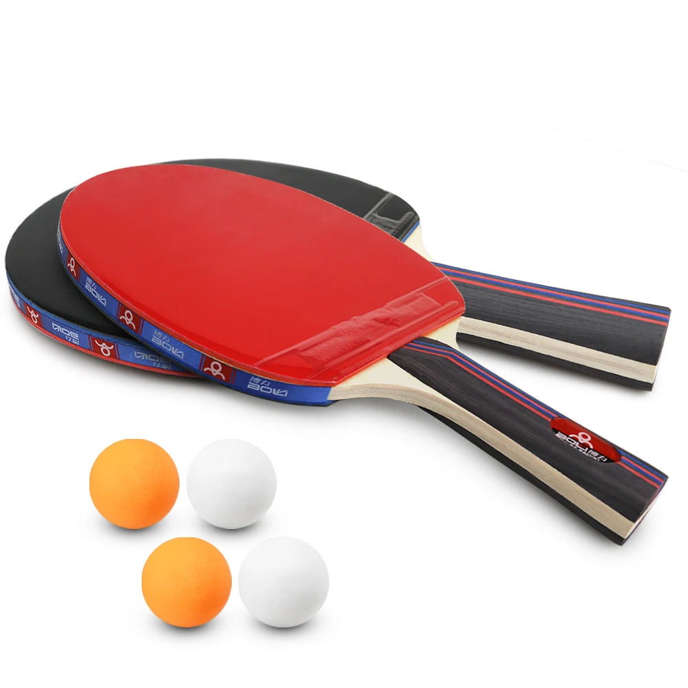 Набор для настольного тенниса 4 летучей мыши 8 мячей пинг-понга набор ракетки с