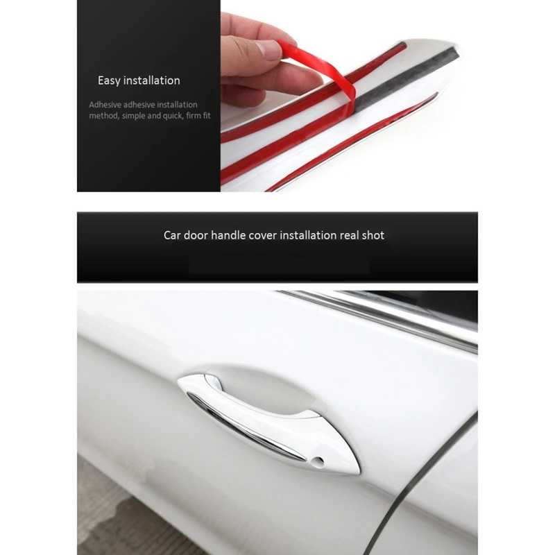 

Car Exterior Door Handle Frame Sticker Trim For-BMW 5 Series 11-17