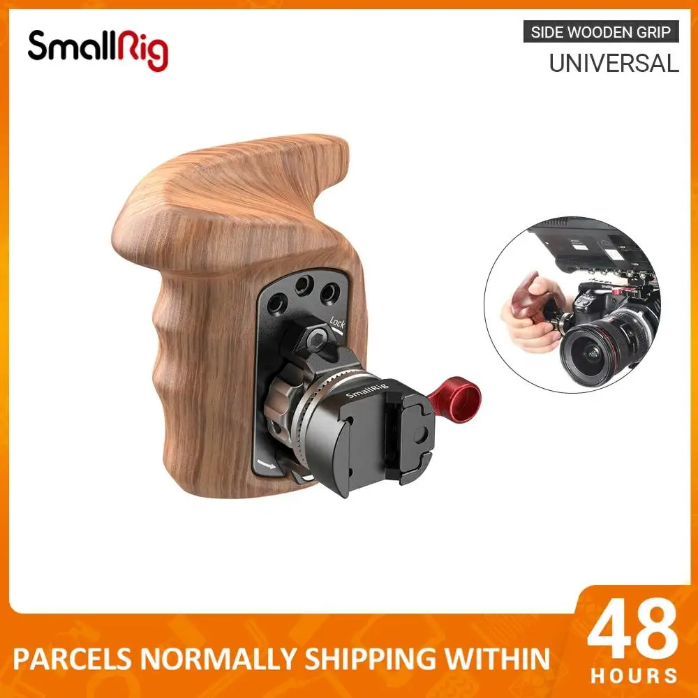 Деревянная ручка правой стороны SmallRig + крепление NATO с зажимом Arri Rosette для камеры