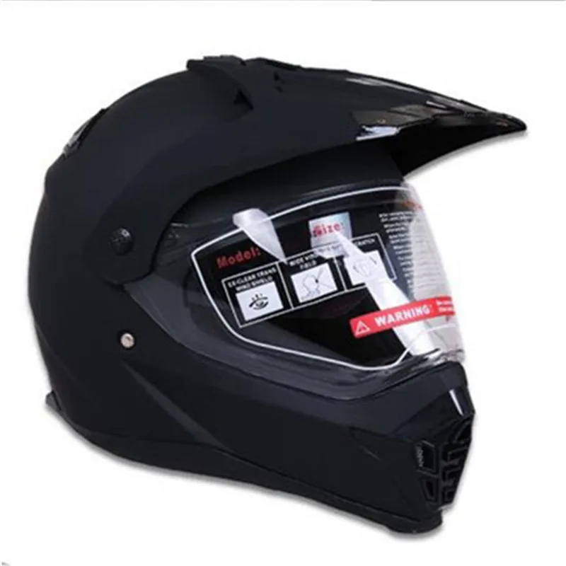 Moto rcycle шлем с солнцезащитным щитом atv road cross moto cross шлем с двойными линзами внедорожные гоночные мото шлемы