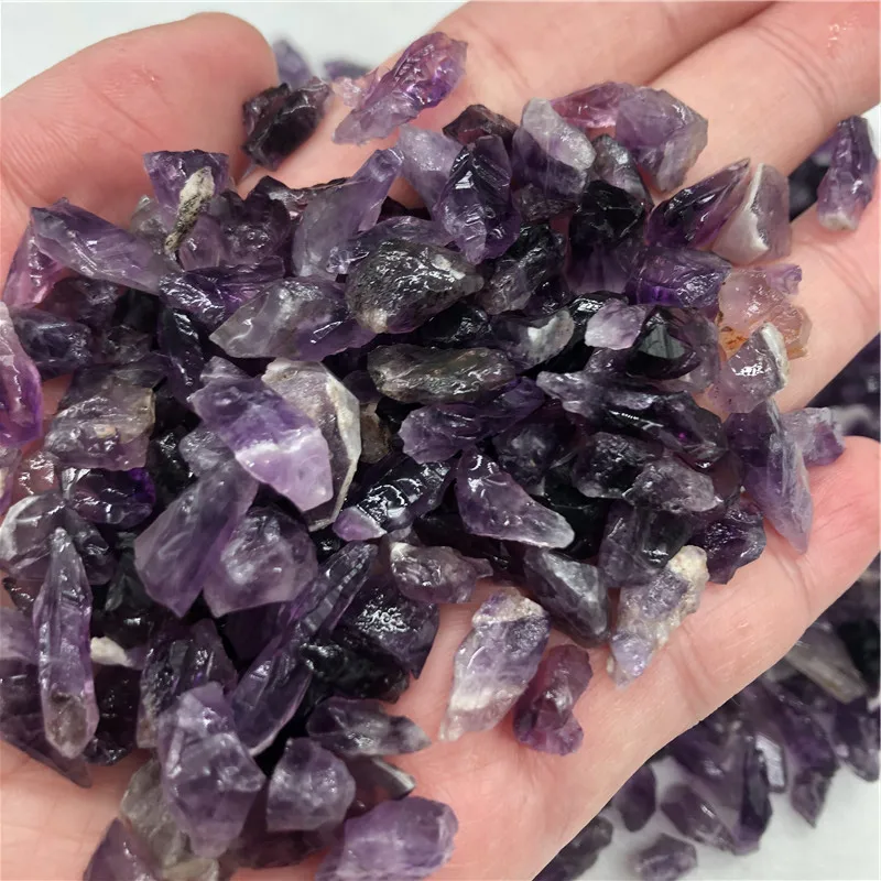 2.2LB Природный необработанный Аметист горного хрусталя Камни с камнями ювелирные
